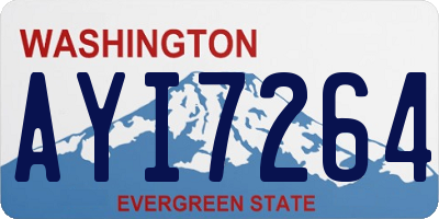 WA license plate AYI7264