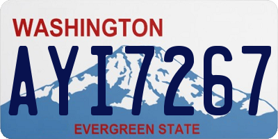 WA license plate AYI7267