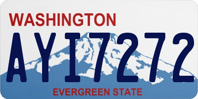 WA license plate AYI7272