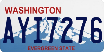 WA license plate AYI7276