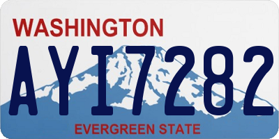 WA license plate AYI7282