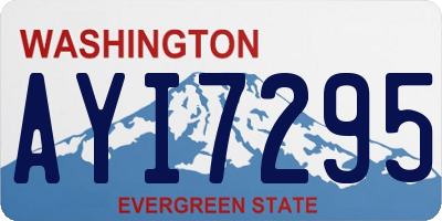 WA license plate AYI7295