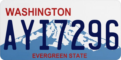 WA license plate AYI7296