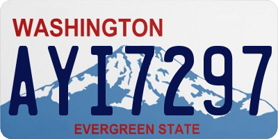 WA license plate AYI7297