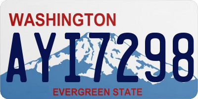 WA license plate AYI7298