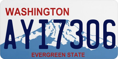 WA license plate AYI7306