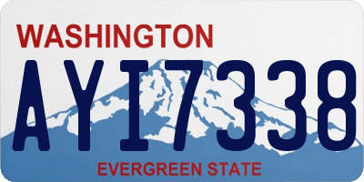 WA license plate AYI7338