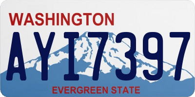 WA license plate AYI7397