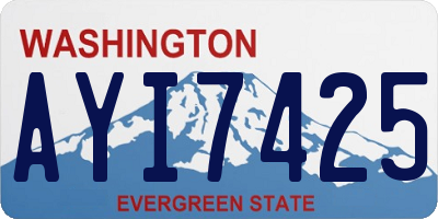 WA license plate AYI7425