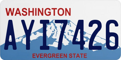WA license plate AYI7426