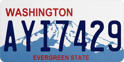WA license plate AYI7429