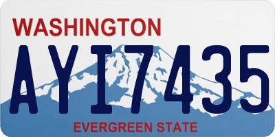 WA license plate AYI7435