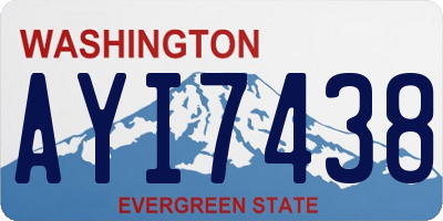 WA license plate AYI7438