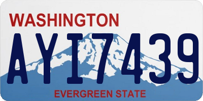 WA license plate AYI7439