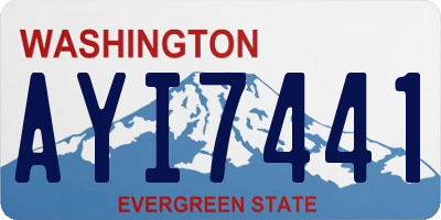 WA license plate AYI7441