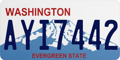 WA license plate AYI7442