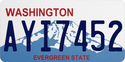 WA license plate AYI7452