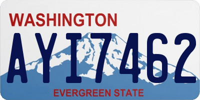 WA license plate AYI7462