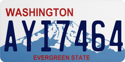WA license plate AYI7464