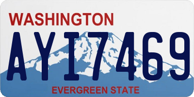 WA license plate AYI7469