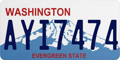 WA license plate AYI7474