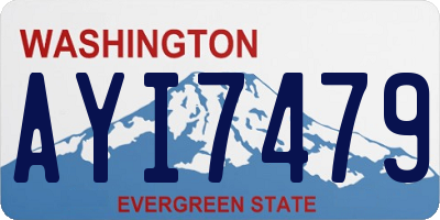 WA license plate AYI7479