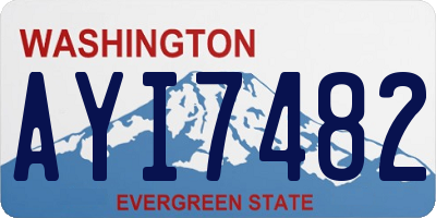 WA license plate AYI7482