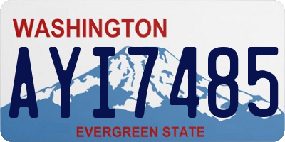 WA license plate AYI7485