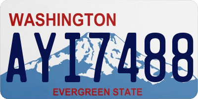 WA license plate AYI7488