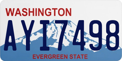 WA license plate AYI7498