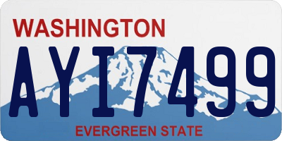 WA license plate AYI7499