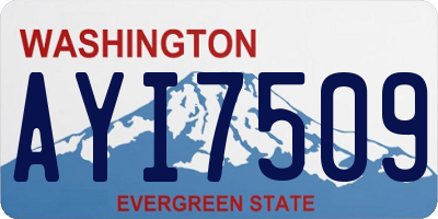 WA license plate AYI7509