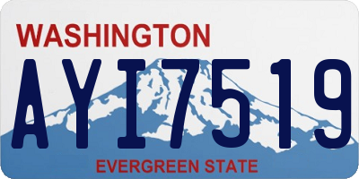WA license plate AYI7519