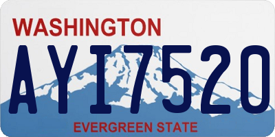 WA license plate AYI7520