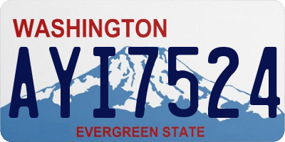 WA license plate AYI7524