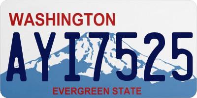 WA license plate AYI7525
