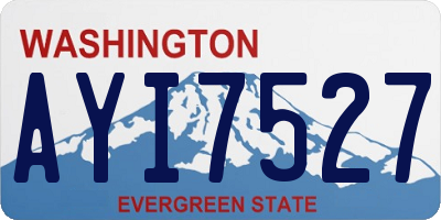 WA license plate AYI7527