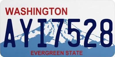 WA license plate AYI7528