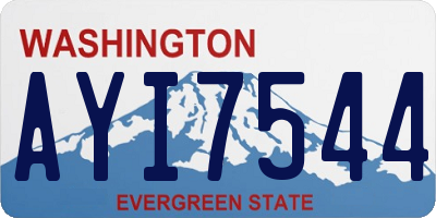 WA license plate AYI7544