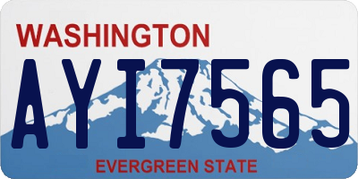 WA license plate AYI7565