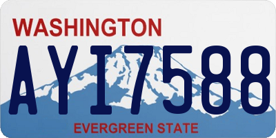 WA license plate AYI7588