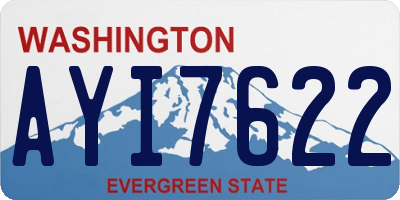 WA license plate AYI7622