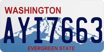 WA license plate AYI7663