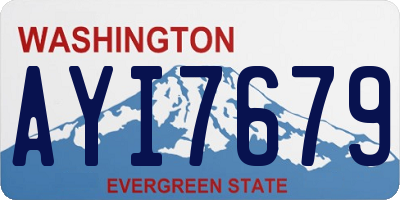WA license plate AYI7679