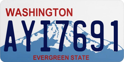 WA license plate AYI7691