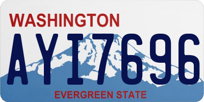WA license plate AYI7696