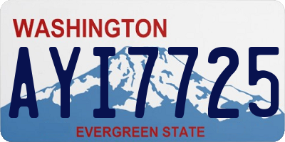 WA license plate AYI7725