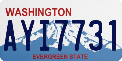 WA license plate AYI7731