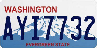 WA license plate AYI7732