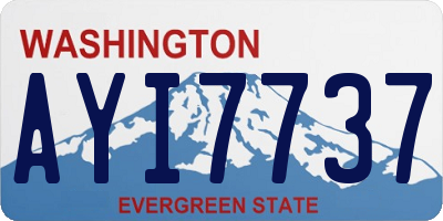 WA license plate AYI7737